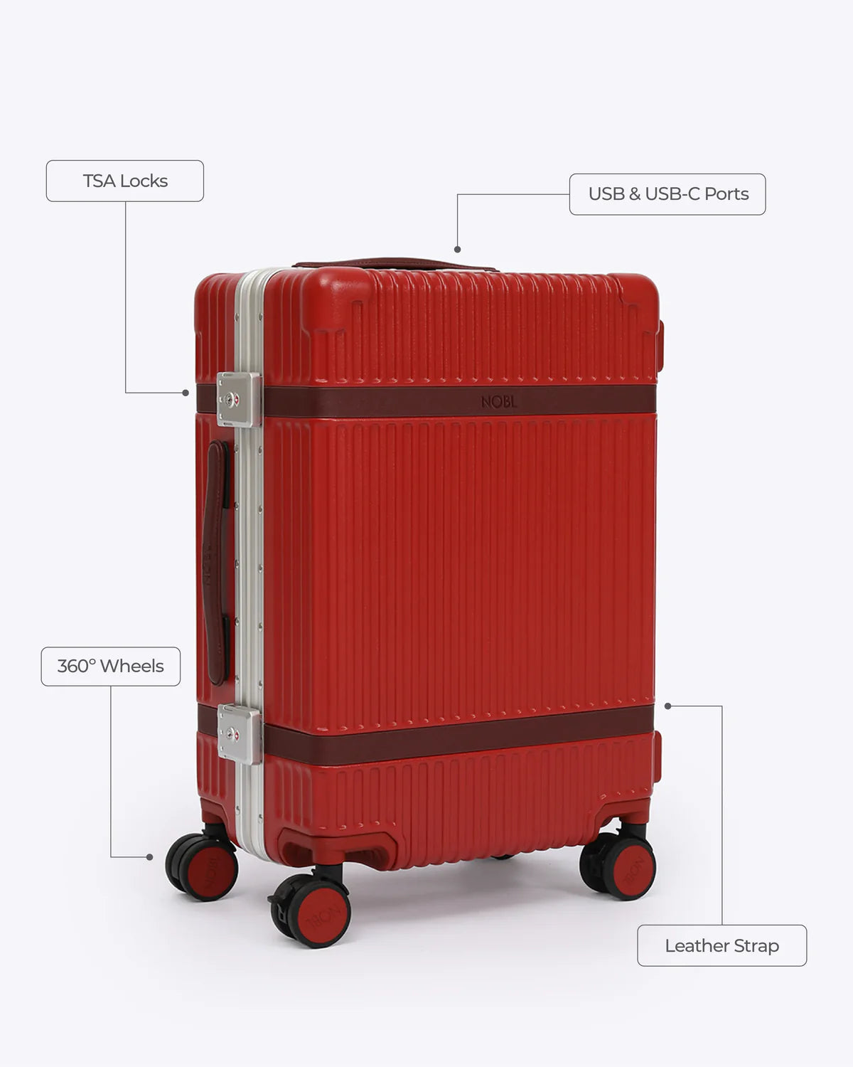 NOBL Belmont Leather Carry-on view 4